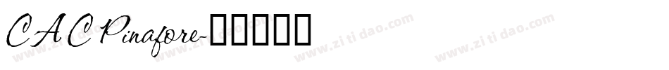 CAC Pinafore字体转换